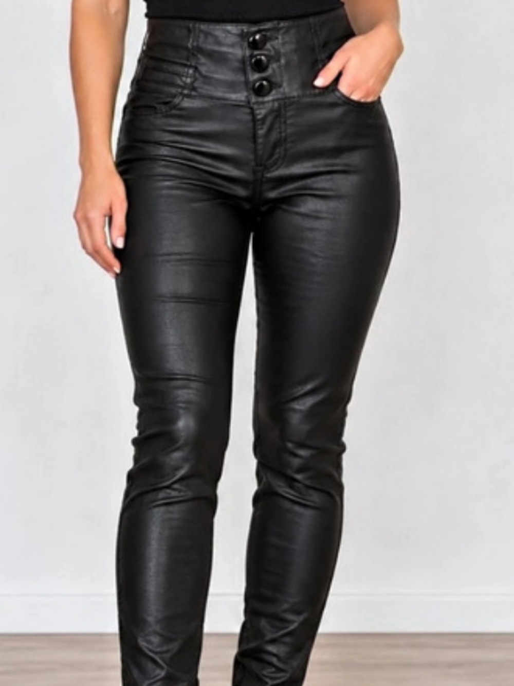 Fashion Nova Faux Leather Skinny Pants Size 7 Like New